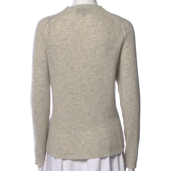 Nili Lotan light grey lightweight cashmere ribbed sweater - Small - Picture 5 of 5